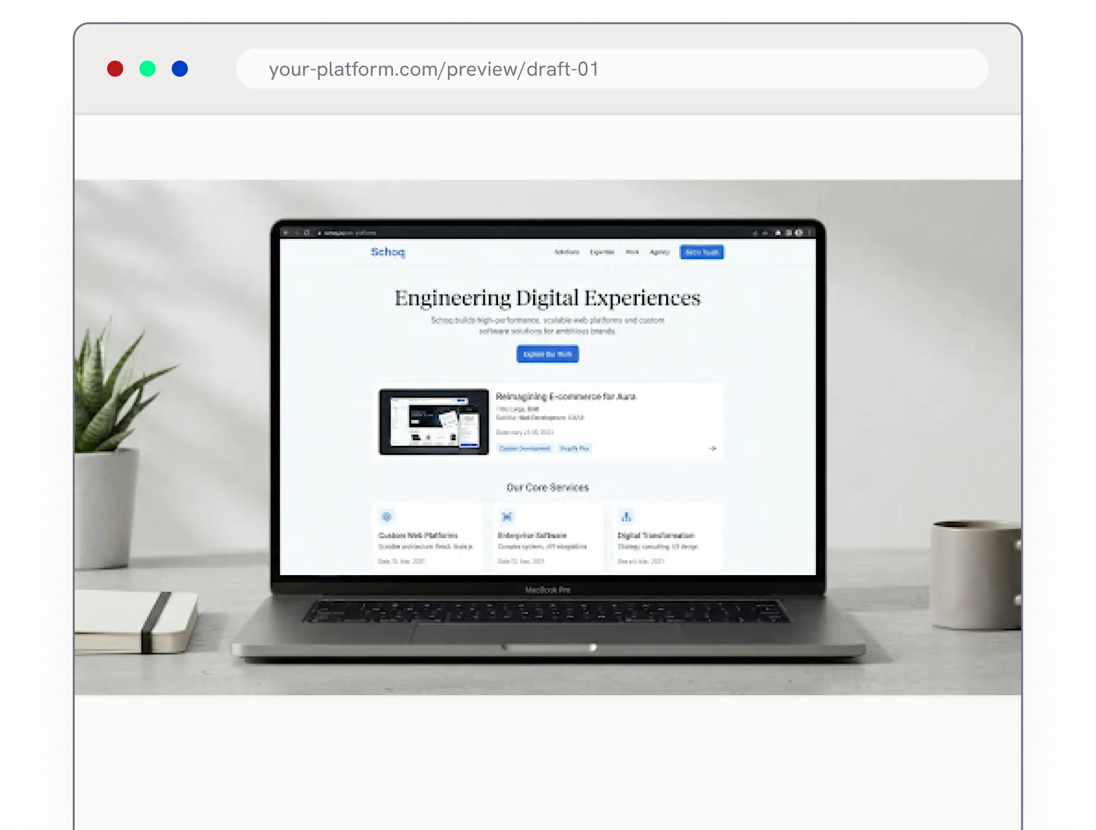 Desktop platform viewport