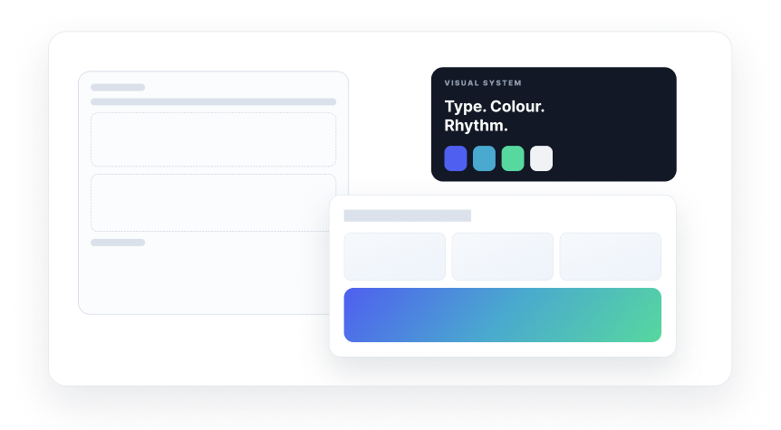 Graphic design visual system
